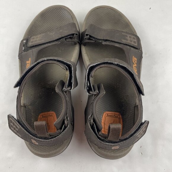 Teva Minam Sandals Men's Size 8 4289 Brown Open Toe Hook And Loop Closure Trail - Picture 7 of 9